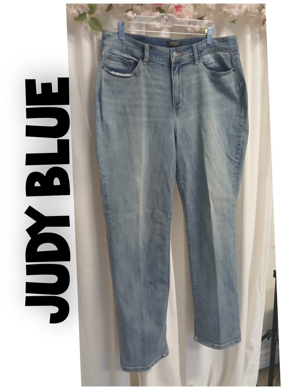 Judy Blue Women's 90'S Straight Fit Stretch Jeans Size 18W